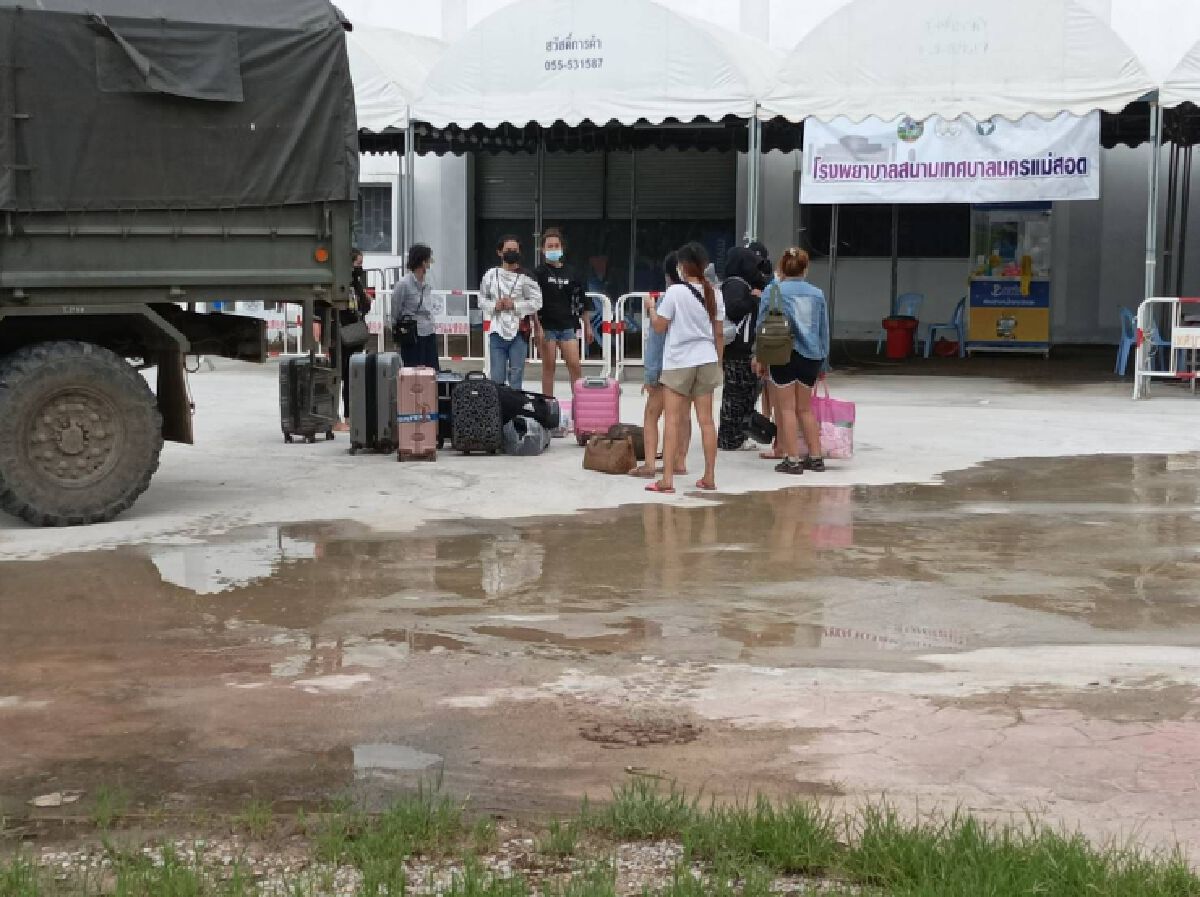 จับ7สาวไทยนั่งเรือข้ามน้ำเมยลักลอบเข้าชายแดนไทย