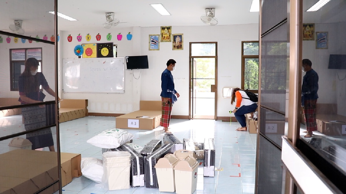 ศูนย์พักคอยประจำตำบล อำเภอเมืองขอนแก่นพร้อมรับกลุ่มเสี่ยงกลับบ้าน