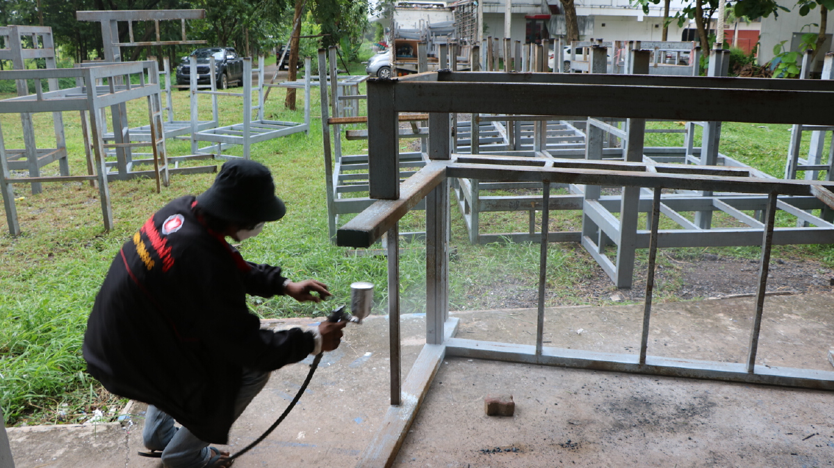 หนองบัวลำภูร่วมด้วยช่วยกันบริจาคเตียงเก่าใช้ในโรงพยาบาลสนาม