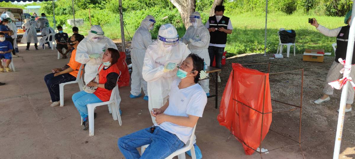 โคราชค้นหาเชิงรุก“แรปบิทเทส” ตรวจแคมป์คนงานในเขตเมือง