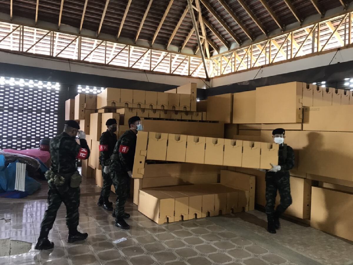 กองทัพบกและกองทัพเรือ เร่งสร้างโรงพยาบาลสนาม 