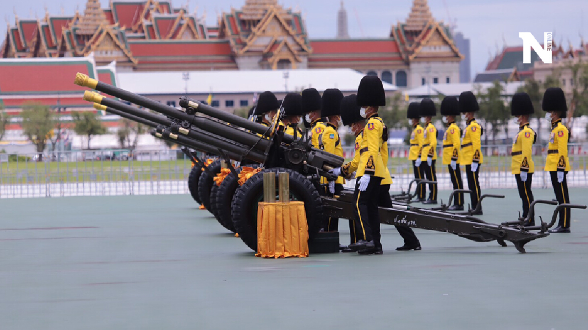 3 เหล่าทัพ ยิงสลุตหลวง 21 นัด เฉลิมพระเกียรติพระบาทสมเด็จพระเจ้าอยู่หัว