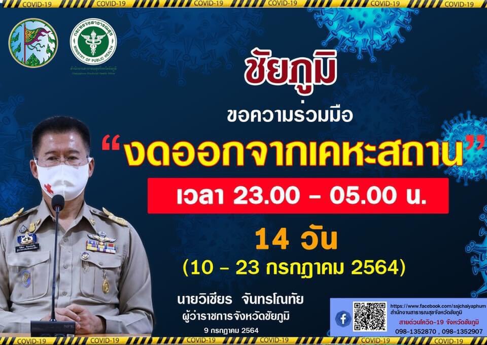 ชัยภูมิประกาศมาตรการเพิ่มเติม สั่งปิดโรงเรียนทั้งจังหวัด