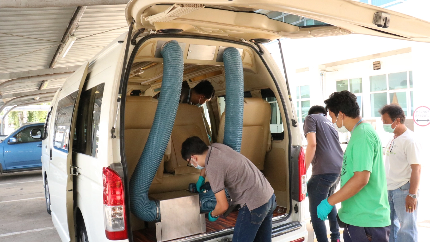 ฮุก 31 โคราช จับมือสถาบันแสงซินโครตรอน สร้างรถตู้โดยสารความดันลบ