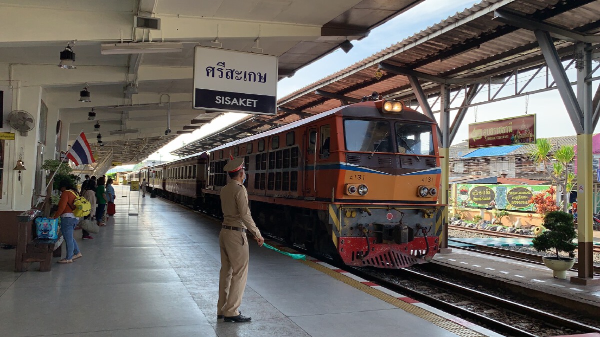 ยืนยันยังไม่มีขบวนรถไฟส่งผู้ป่วยโควิดกลับบ้านที่ศรีสะเกษ