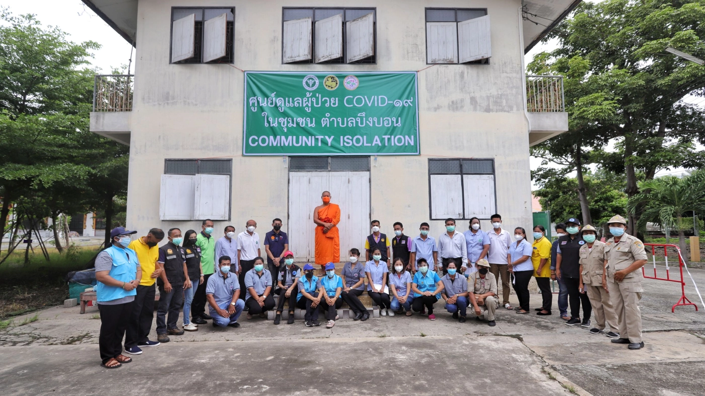 เจ้าอาวาสวัดพวงแก้ว เปิดกุฏิสงฆ์รับผู้ป่วยโควิดชุมชน