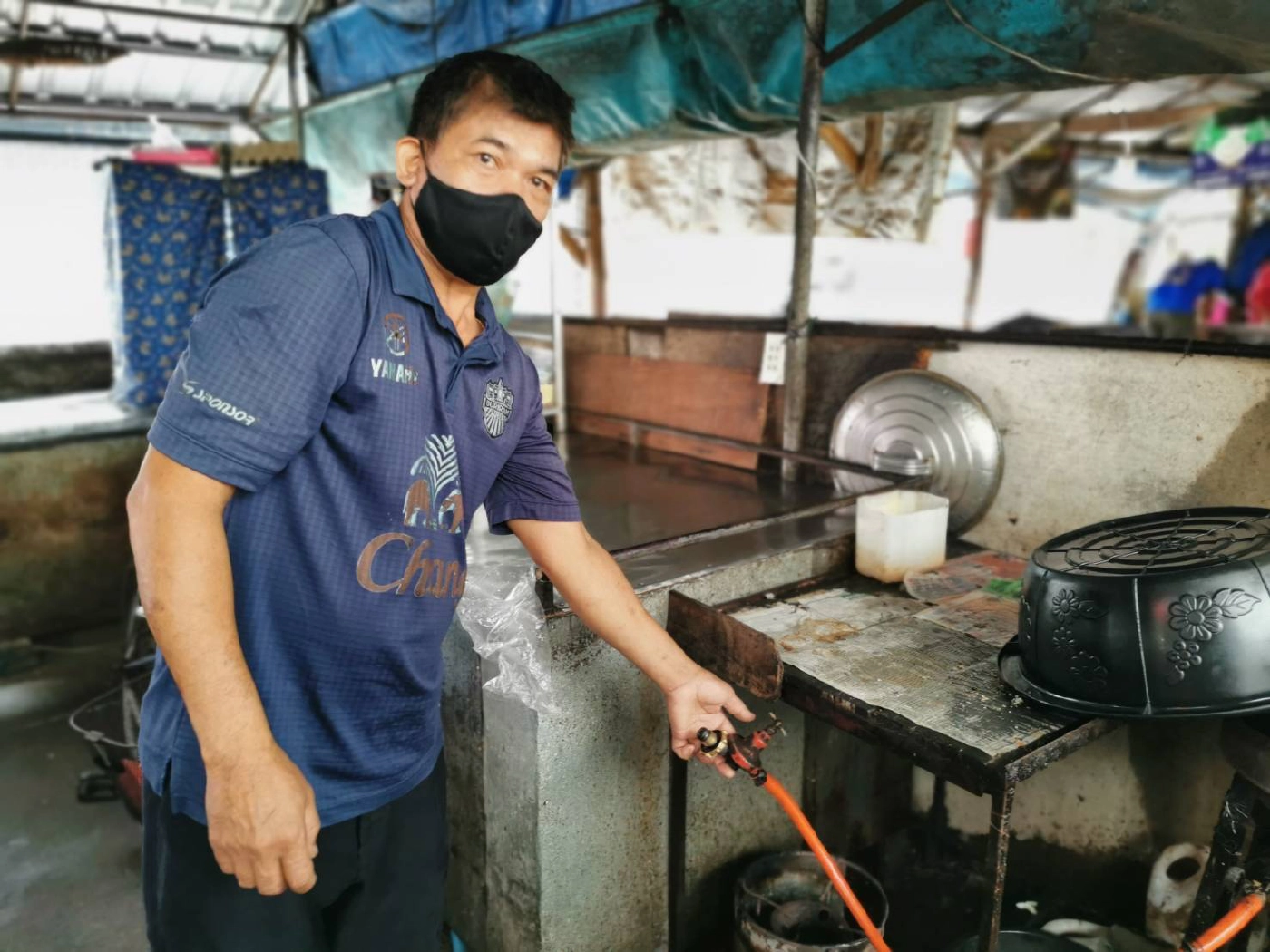 แม่ค้าอาหารตามสั่งทุกข์หนักถูกโจรขโมยถังแก๊สคืนเดียว3ร้าน