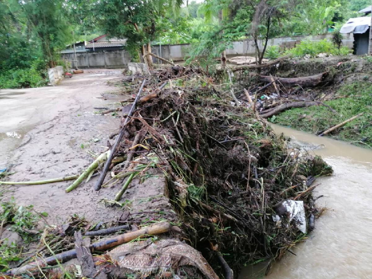 ฝนถล่ม"แม่ฮ่องสอน"น้ำป่าหลาก-คอสะพานทรุด