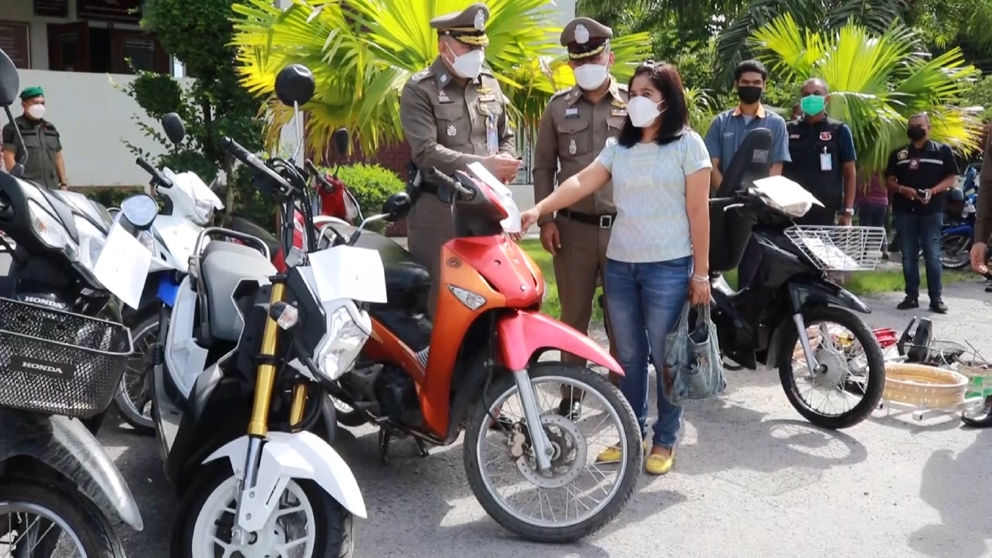 จับ "โอ ท้ายสำเภา" โจรลักรถจยย.สารภาพติดยา ยึดแล้ว 30 คัน