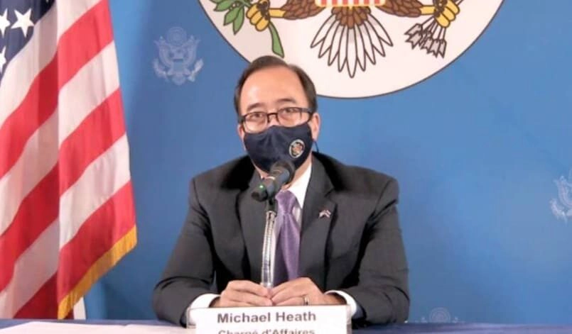 นายไมเคิล ฮีธ อุปทูตรักษาการแทนเอกอัครราชทูตสหรัฐฯ 