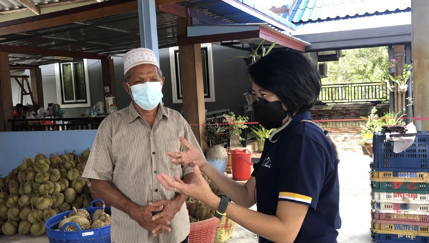 ล็อกดาวน์ชายแดนใต้ฉุดราคา"ทุเรียน-มังคุด"