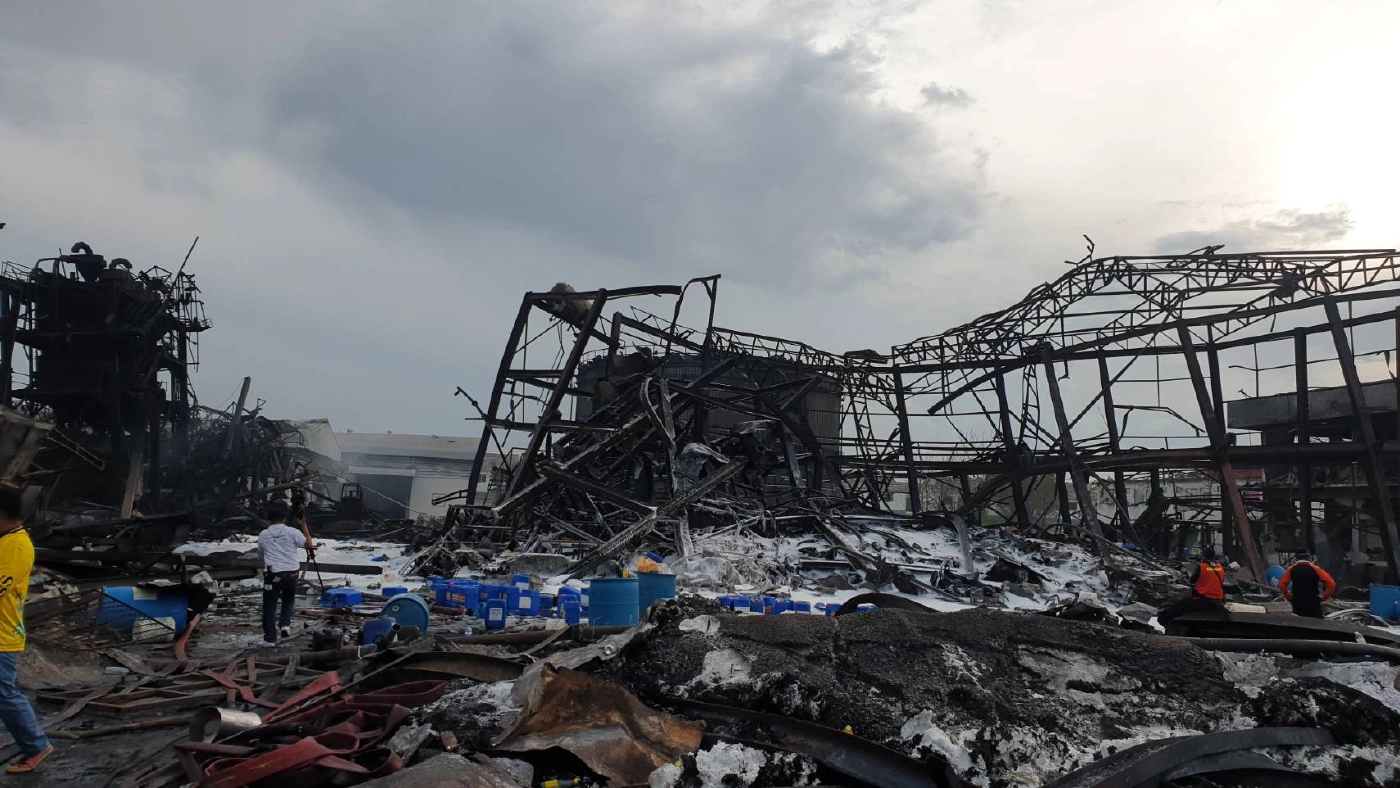 โรงงานหมิงตี้ เกิดระเบิดใต้ดินไฟลุกเมื่อช่วงเช้า ควบคุมเพลิงได้แล้ว