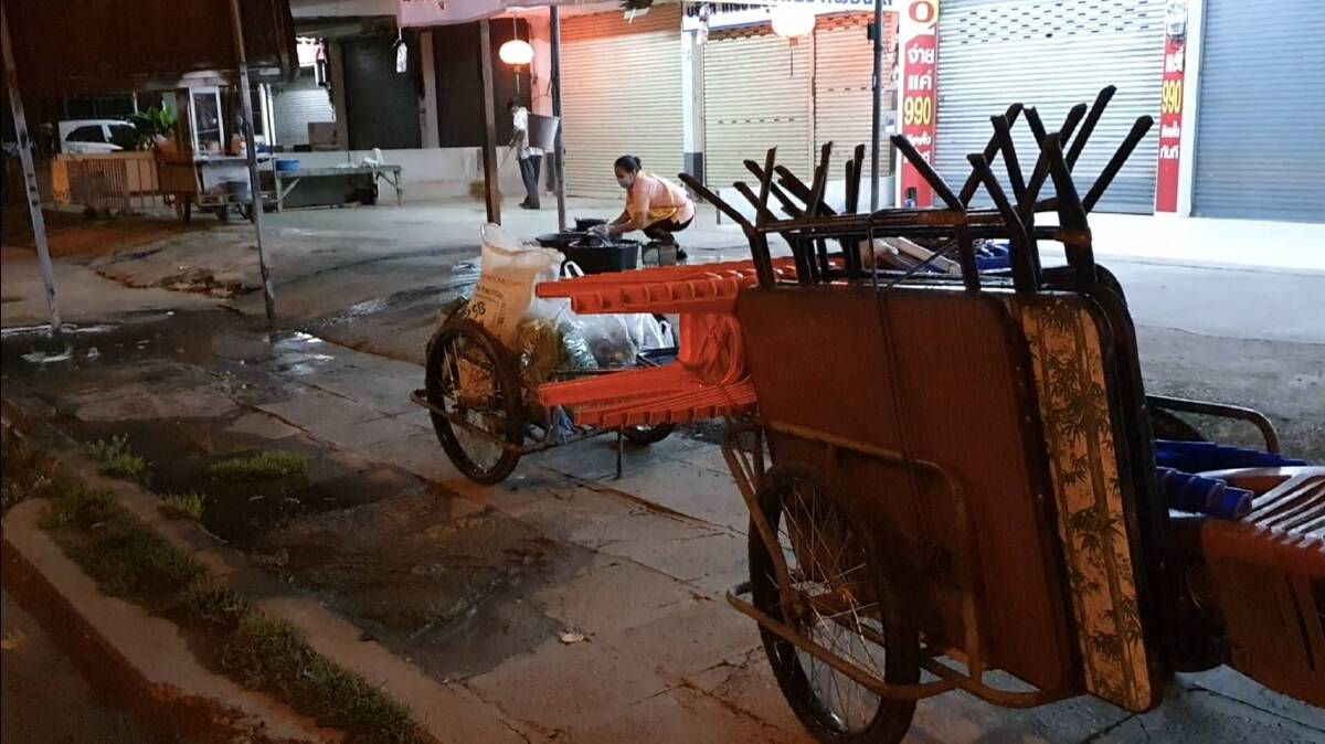ตลาดพิมายเงียบหลังผู้ว่าฯขอ ปชช.งดออกจากบ้านหลัง4ทุ่มถึงตี4