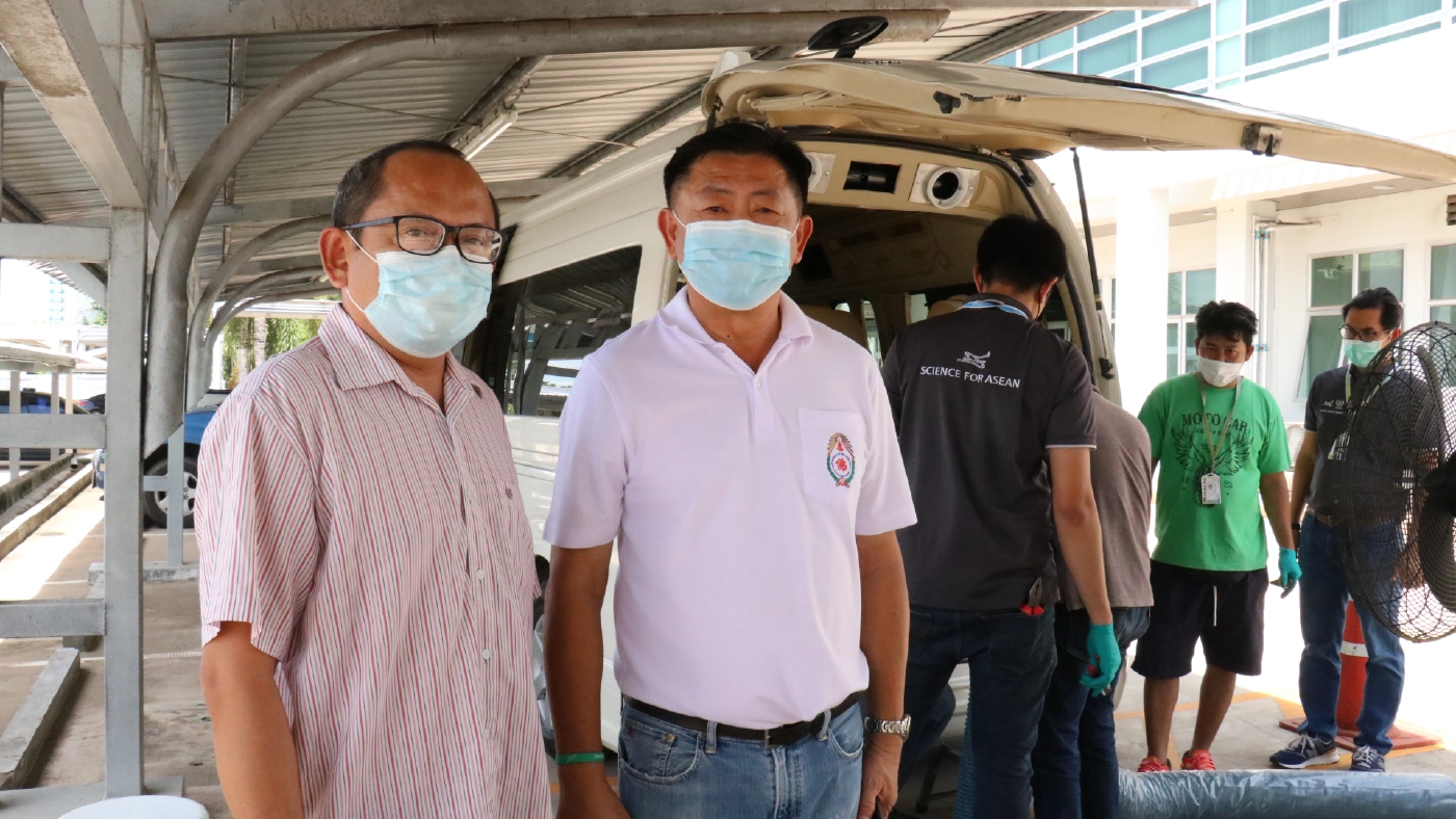 ฮุก 31 โคราช จับมือสถาบันแสงซินโครตรอน สร้างรถตู้โดยสารความดันลบ