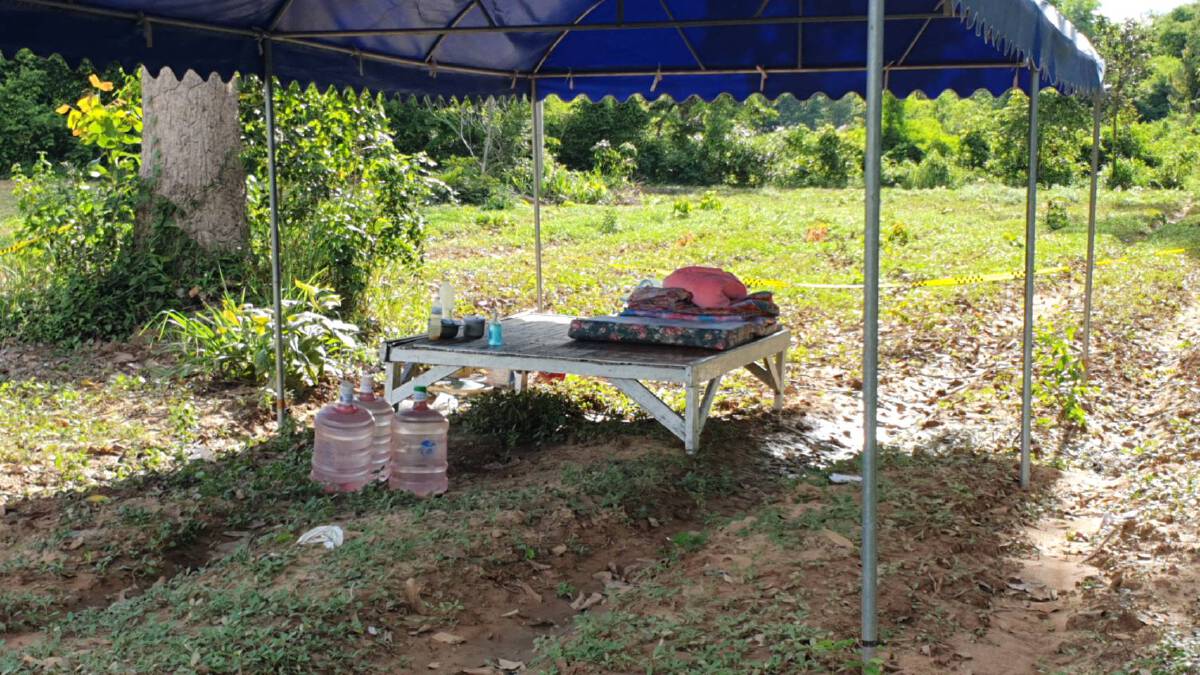 ผู้ป่วยโควิด-19ถูกกักตัวในเต็นท์ใกล้ป่าช้าได้เตียงแล้ว