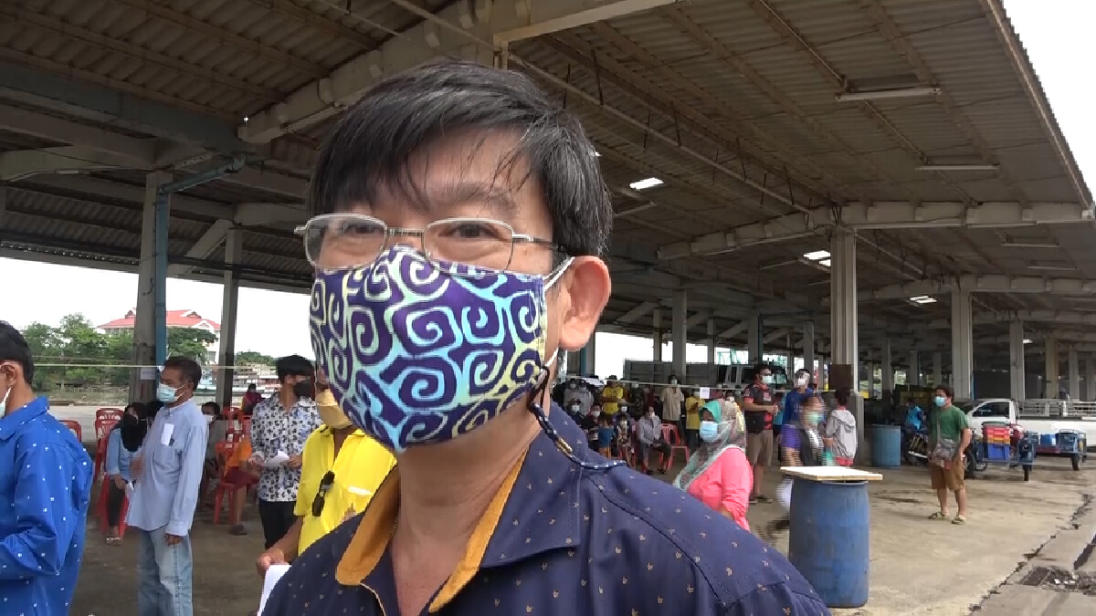 ตรวจเชิงรุกท่าเรือปัตตานี พบติดโควิด 38 คน