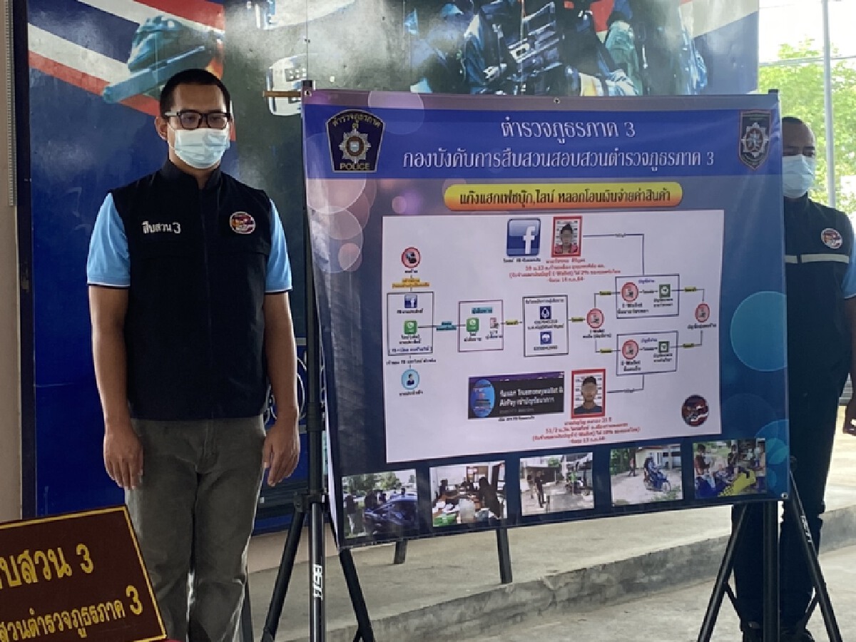 ตำรวจภูธรภาค 3 รวบแก๊งแฮกเฟซบุ๊กหลอกโอนเงินค่าสินค้า