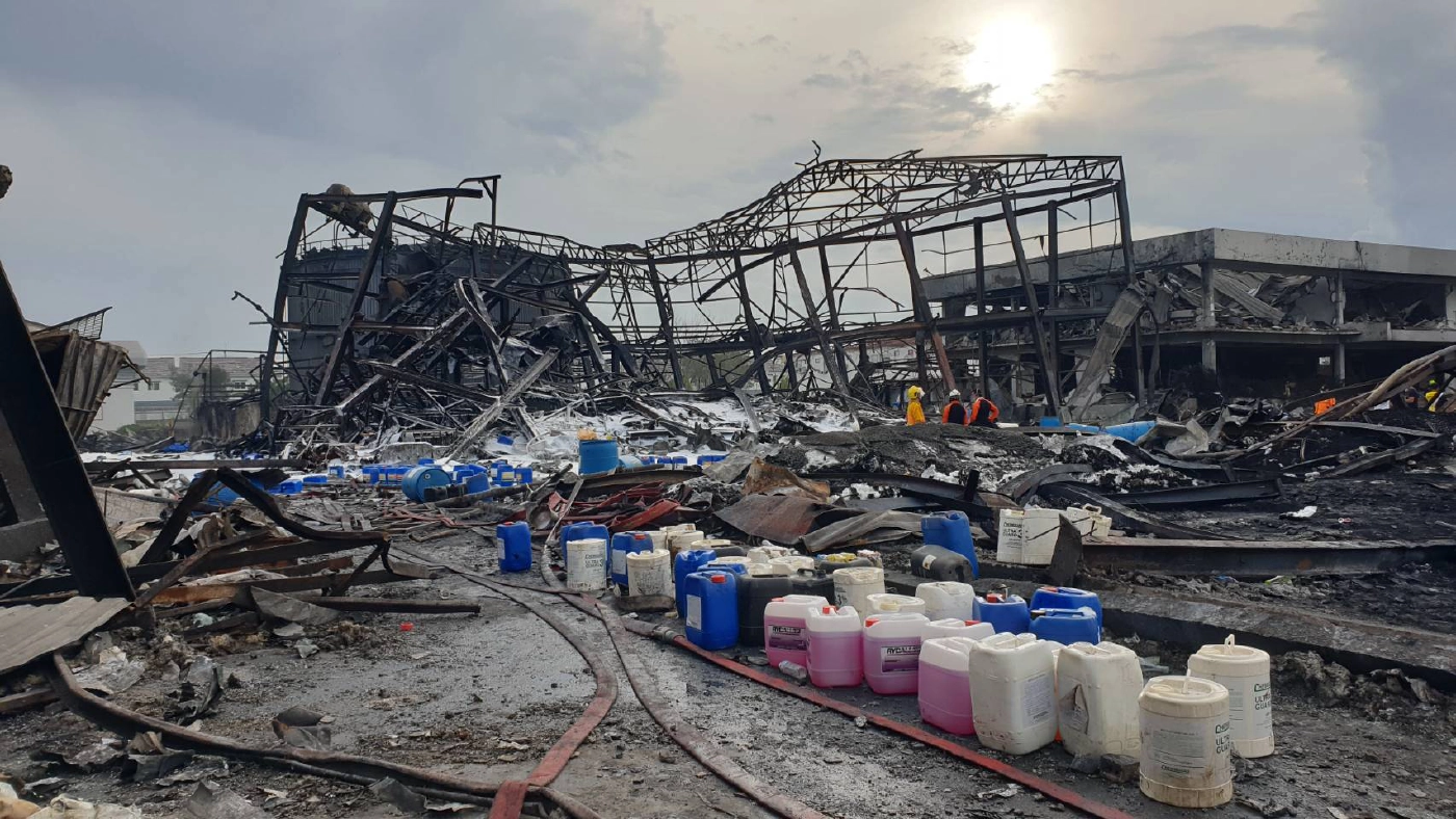 โรงงานหมิงตี้ เกิดระเบิดใต้ดินไฟลุกเมื่อช่วงเช้า ควบคุมเพลิงได้แล้ว