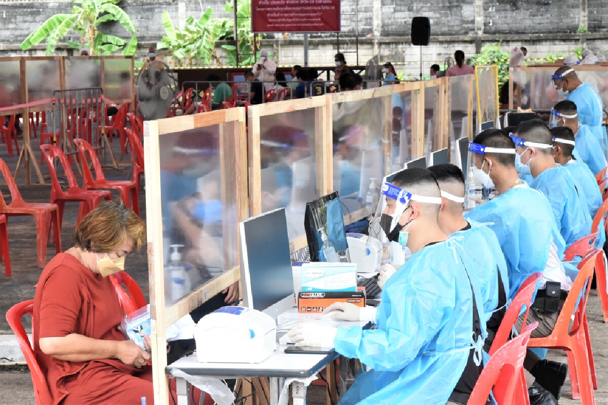 ผบ.ตร.ใส่ชุด PPE เยี่ยมจุดคัดกรองโควิด-19
