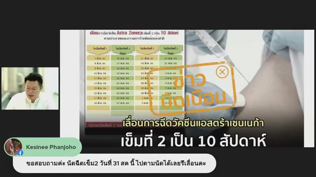 รพ.มหาราชโคราช  เก็บตกฉีดวัคซีนสำหรับปชช.ที่ลงทะเบียนไว้