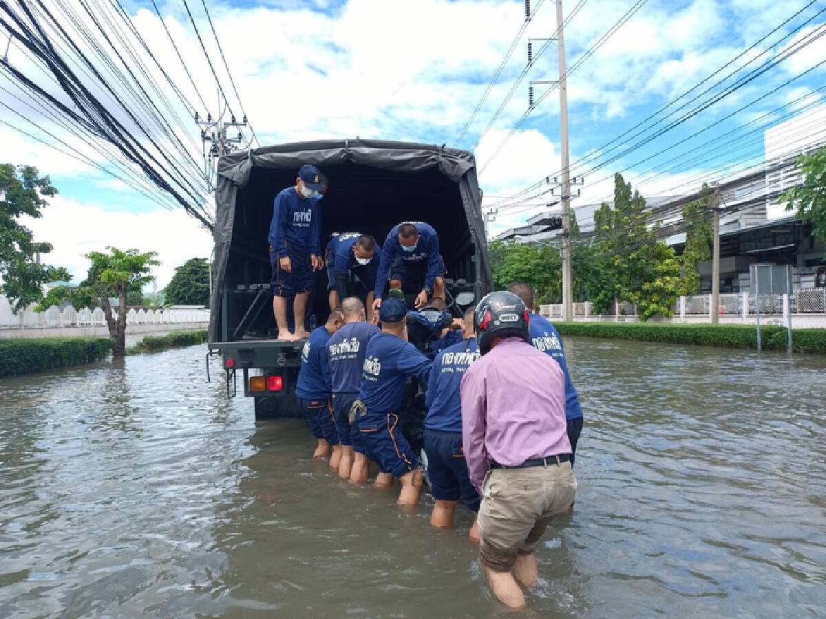 มท. เฝ้าระวังน้ำท่วมฉับพลัน ช่วยชาวสมุทรปราการ