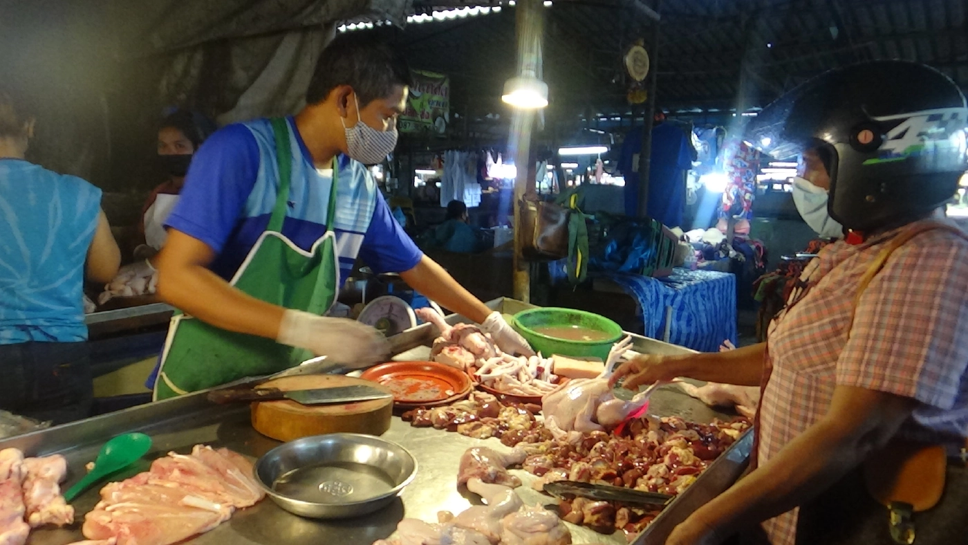 วันสารทจีนจ.ตรัง ตลาดเงียบเหงา ปชช.ขาดกำลังซื้อ