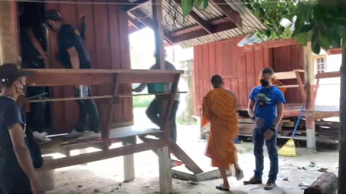 บุกรวบหลวงพี่หนีคดีค้ายามาบวช พบทั้งเสพทั้งค้าคากุฏิ