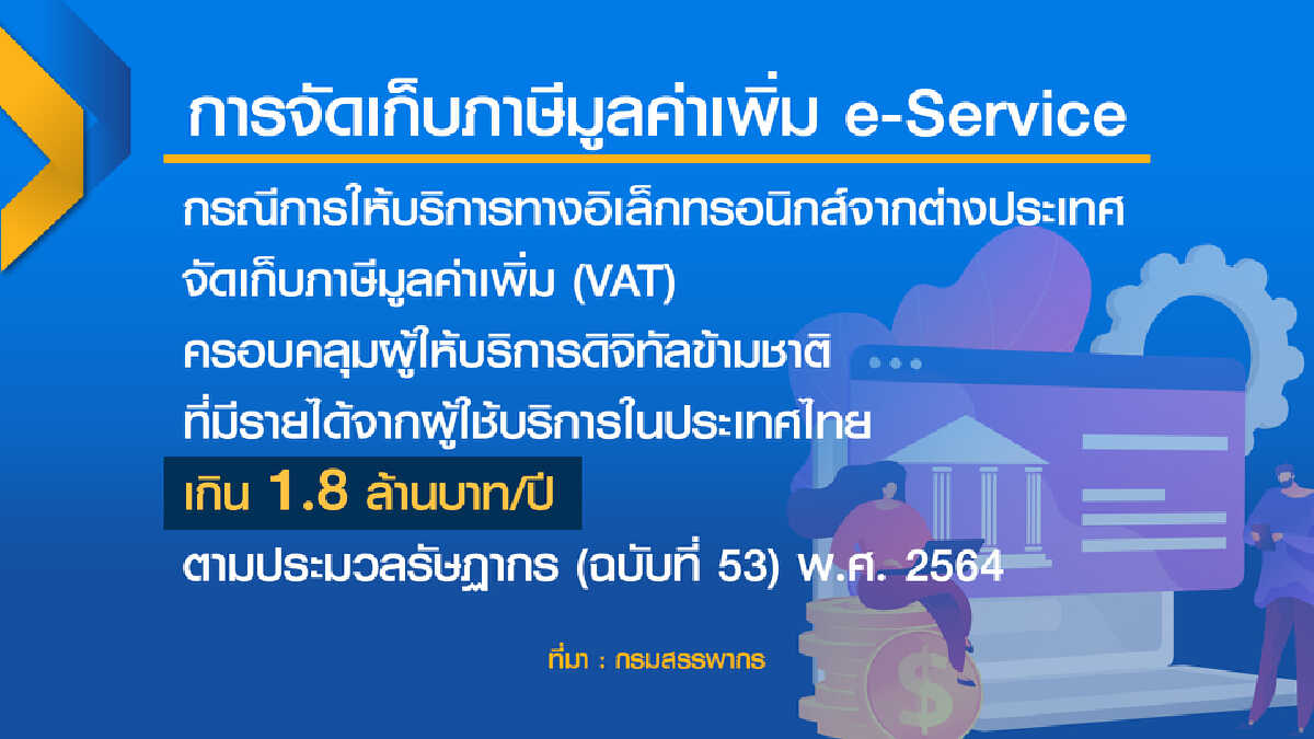 คลังดีเดย์เก็บภาษี อี-เซอร์วิส 1 ก.ย.