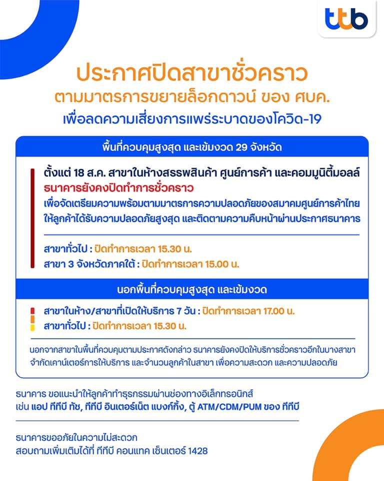 เช็คที่นี้ ธนาคารในห้าง ที่ไหนเปิดบ้าง
