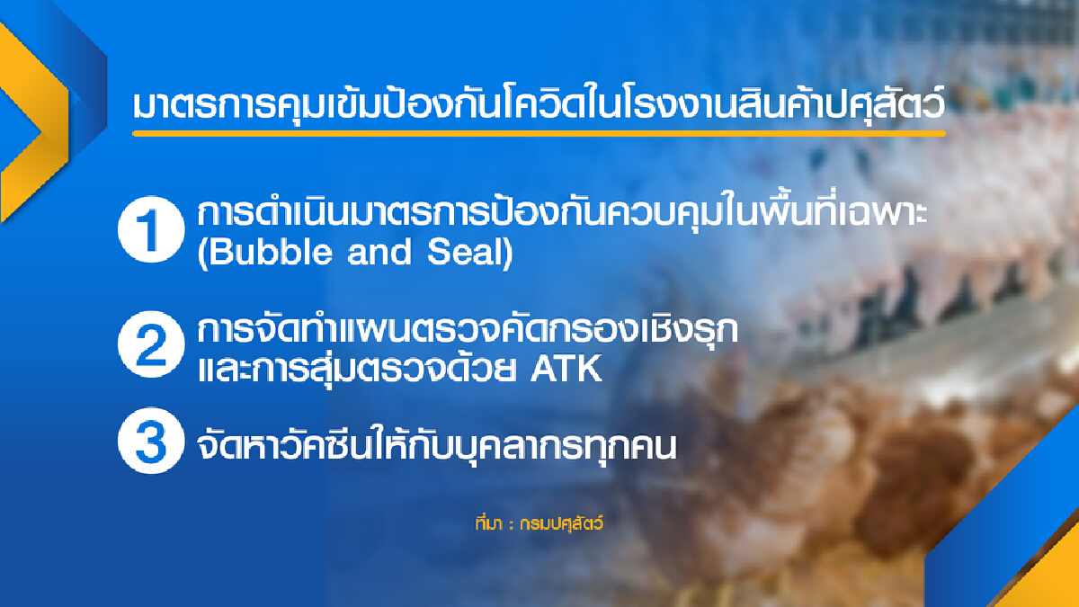เกษตรฯวาง 3 กฎเหล็ก สกัด ป้องกันโควิดปศุสัตว์