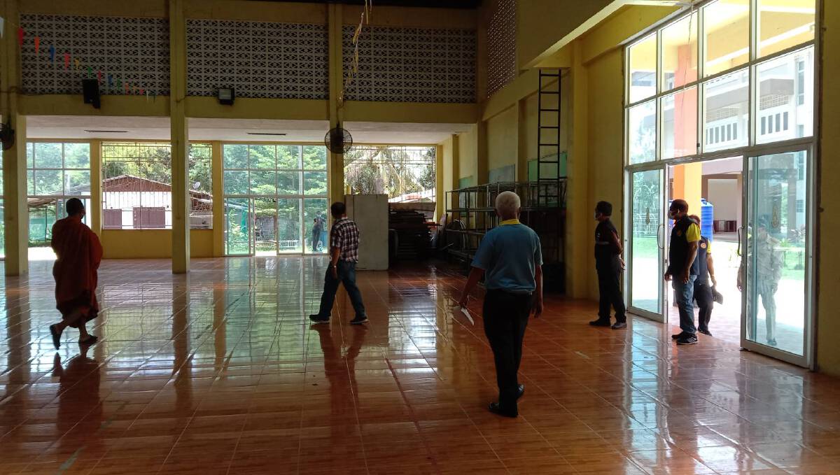 ผู้ป่วยล้น อำเภอห้วยแถลงเร่งสร้าง รพ.สนามในโรงเรียน
