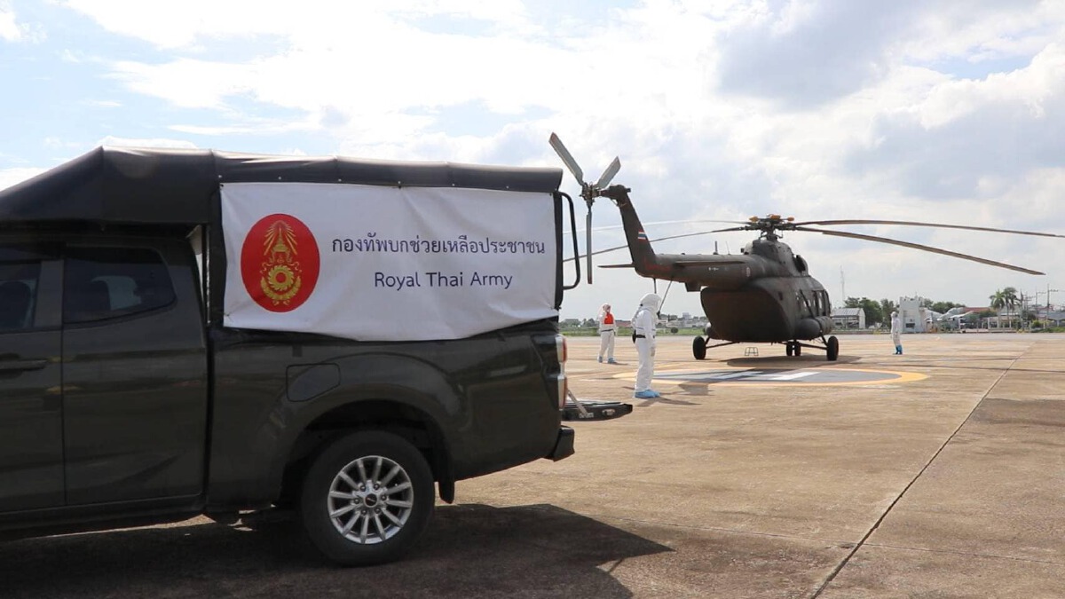 กองทัพภาค 3 ร่วมกับ รพ.อุ้มผาง ช่วยผู้ป่วยโควิด