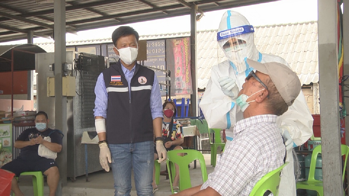 โคราช เร่งตรวจคัดกรองหาเชื้อเชิงรุกตลาดสดหนองปรือ