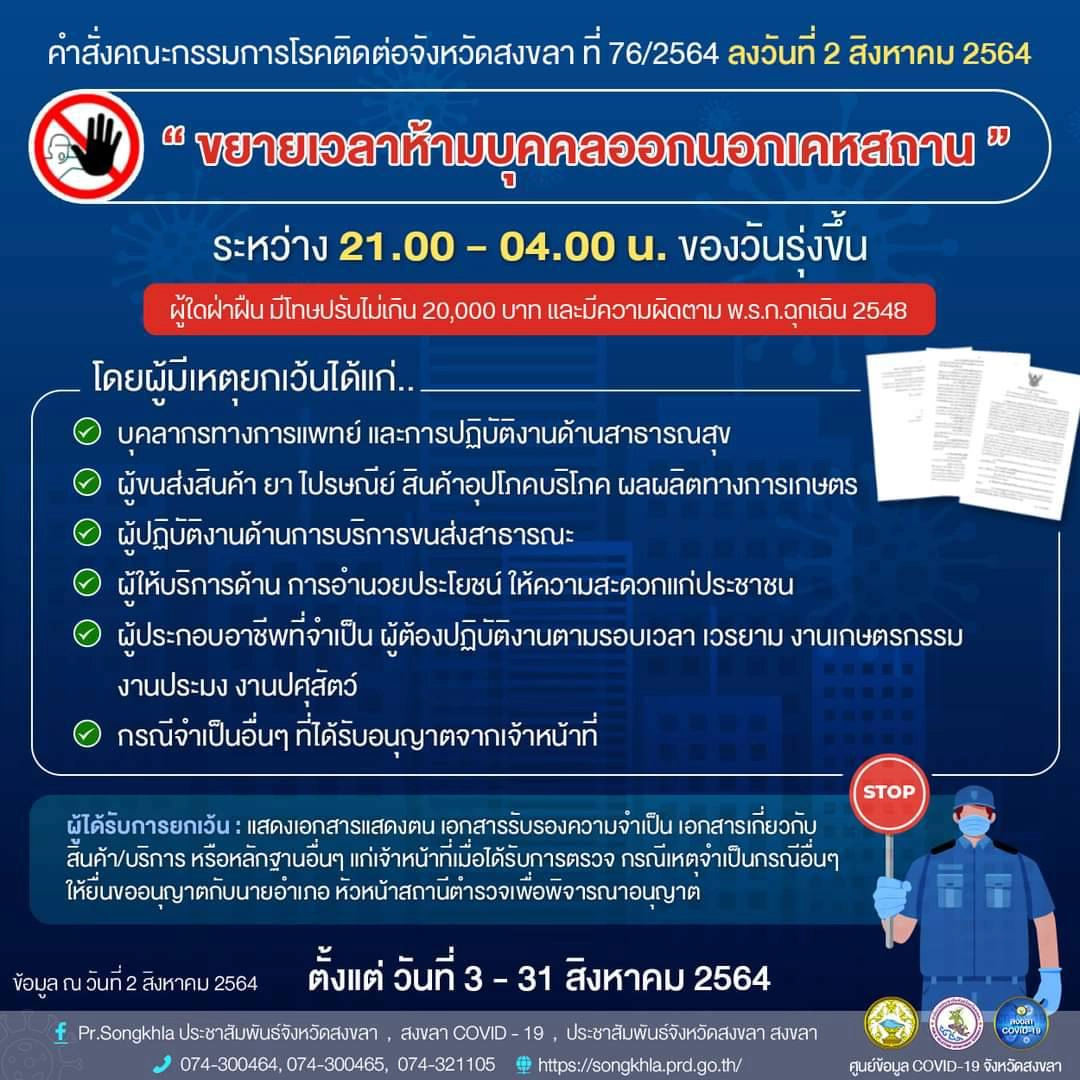 สงขลาขยายเวลาห้ามเข้าพื้นที่เสี่ยง "หาดสมิหลา-ชลาทัศน์" รวม 8 จุด