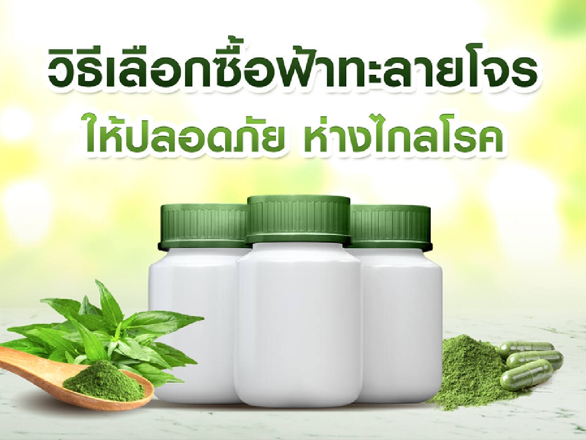 วิธีเลือกซื้อ ฟ้าทะลายโจร ให้ปลอดภัย ห่างไกลโรค
