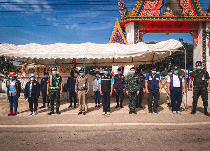 ทหารนำกำลังตั้งจุดตรวจ คัดกรองสกัดเชื้อไวรัสโควิดชายแดน