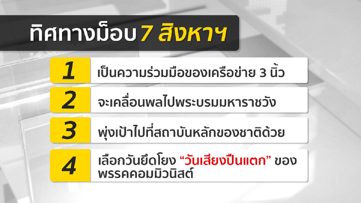 อ่านเกมม็อบ 7 สิงหาฯ โยงคอมมิวนิสต์..จุดติดจริงหรือ?