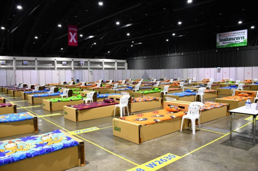 แนวโน้มอัตราครองเตียง ผู้ป่วย "สีเหลือง-เขียว" ลดลง