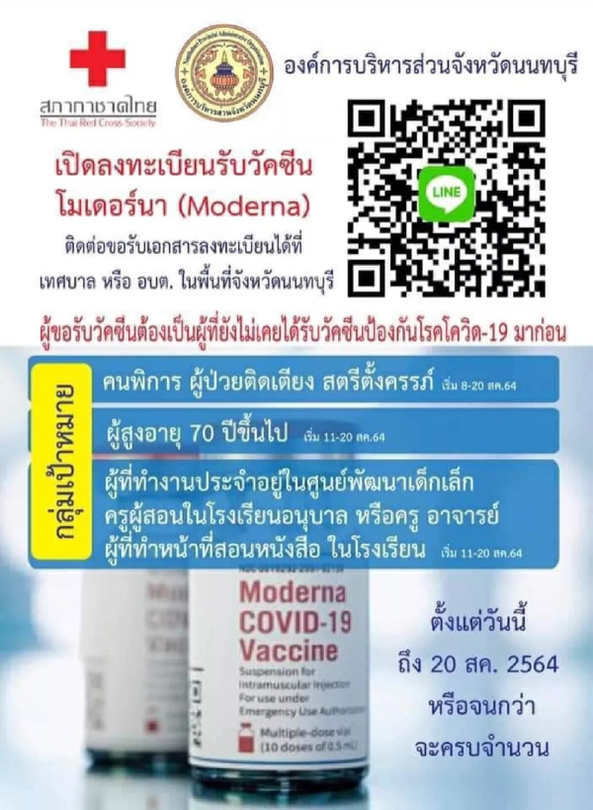 เช็กกันตรงนี้! รวมจุดจองวัคซีน เฉพาะ"โมเดอร์นา" ทั้งใน กทม.- ตจว.