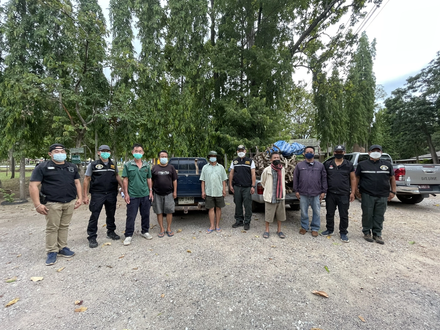 จับ 4 ผู้ต้องหาลักลอบขนเถาวัลย์ในป่าสงวนมาขาย