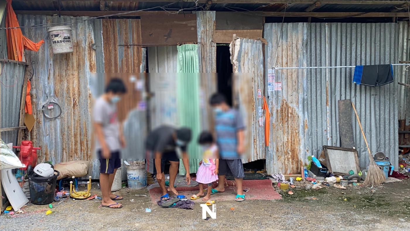 ชีวิตรันทดแม่ลูก 3 แคมป์คนงานก่อสร้างถูกพิษโควิดทำตกงาน