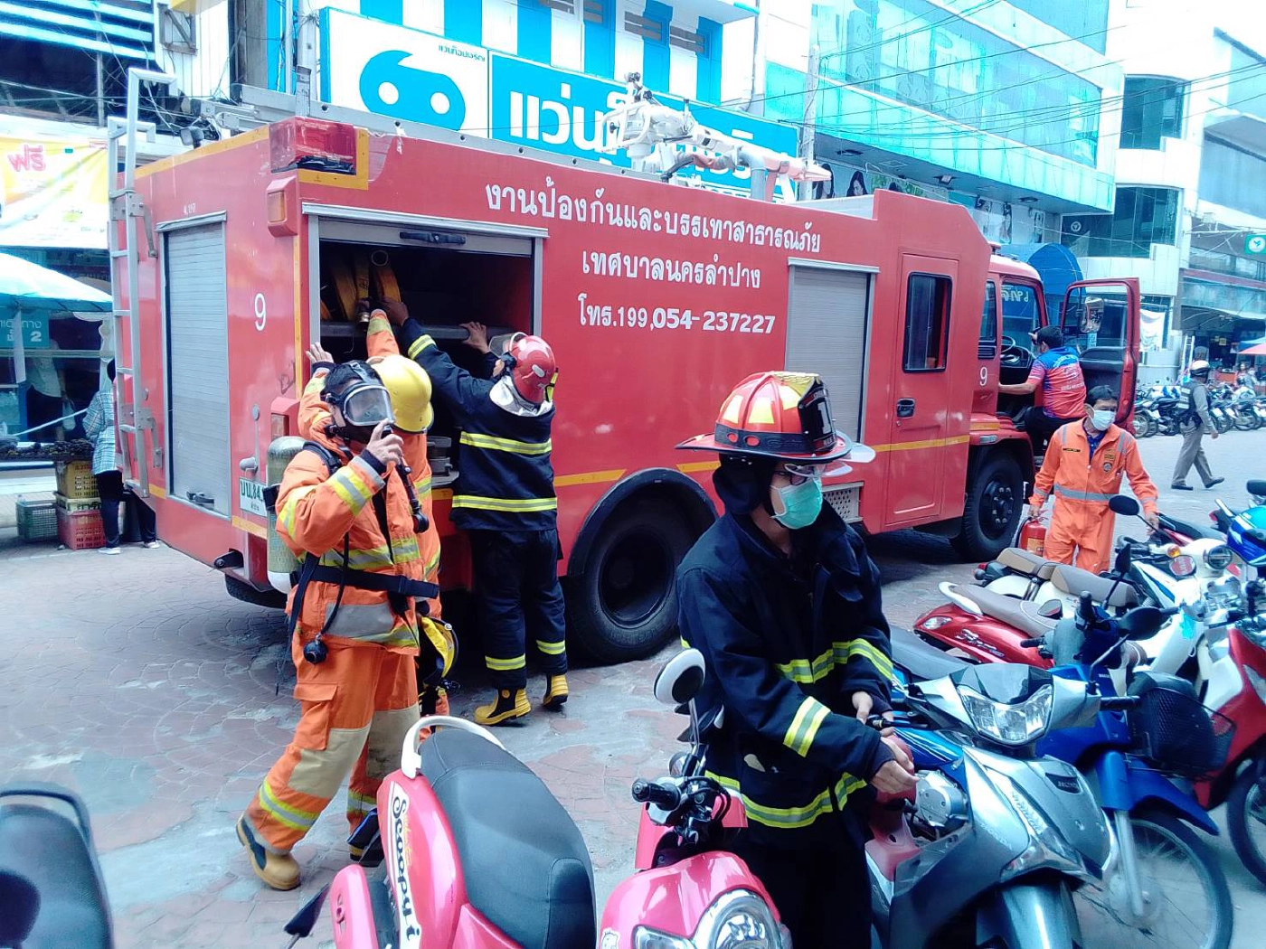 หนีอลหม่านแก๊สรั่วร้านอาหารญี่ปุ่นกลางเมืองลำปาง