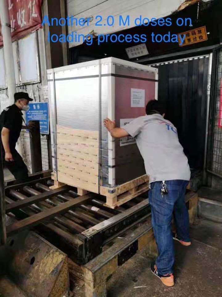 เฮ!ซิโนฟาร์มล็อตใหม่อีก 2 ล้านโดส เดินทางมาถึงประเทศไทย