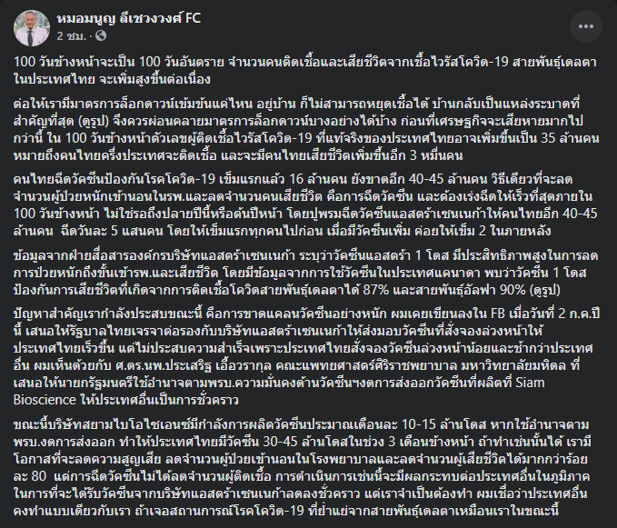 โพสต์ของ นพ.มนูญ