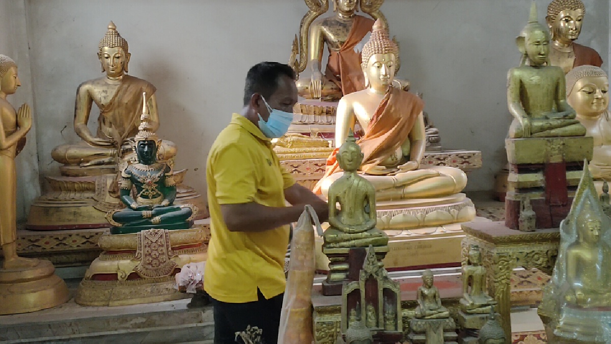 วัดวุ่นเปิดศูนย์กักตัว โจรฉวยโอกาสขโมยพระพุทธรูปไม้โบราณกว่า 200 ปี