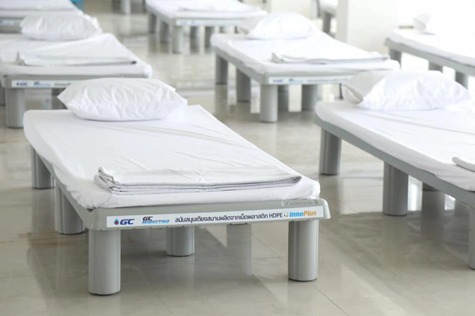 มิติใหม่ของเตียงสนาม ผลิตจากเม็ดพลาสติก HDPE