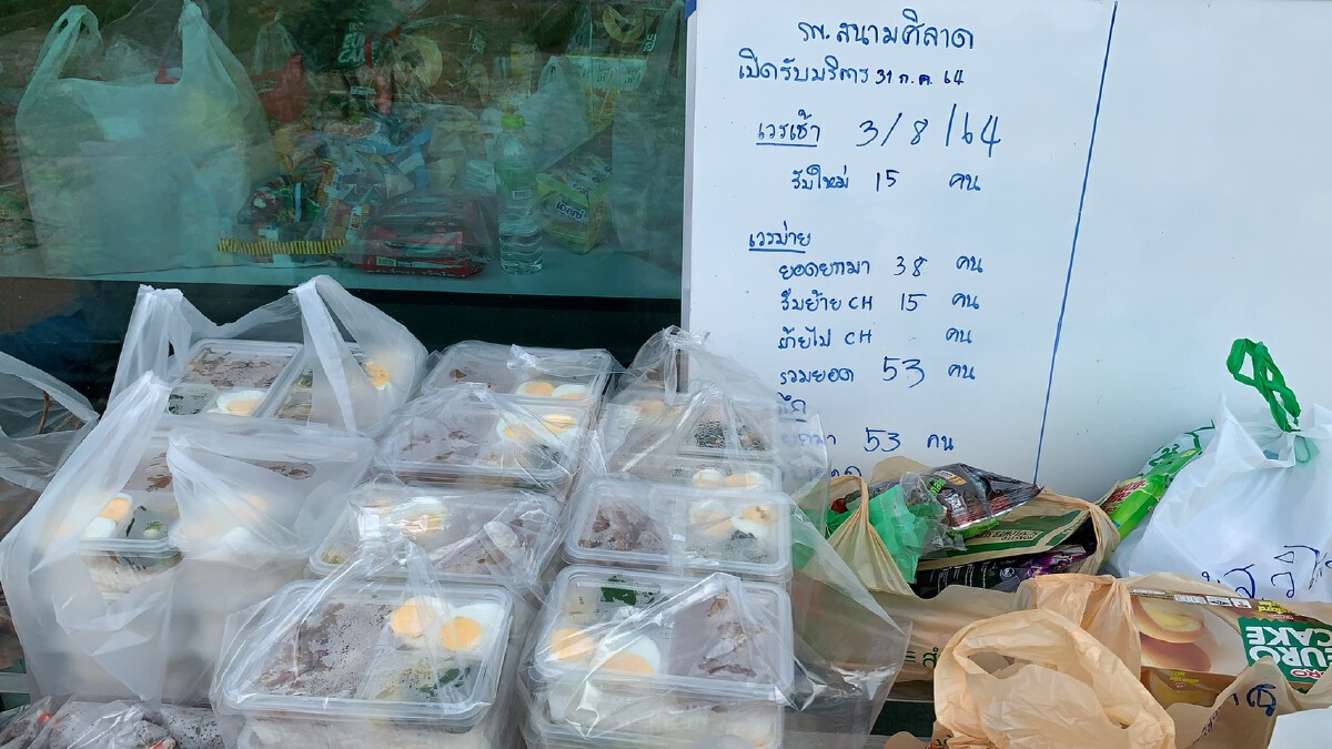 หมอ รพ.สนาม ทำทุกอย่างทั้งส่งข้าวของฝากจากญาติให้ผู้ป่วย
