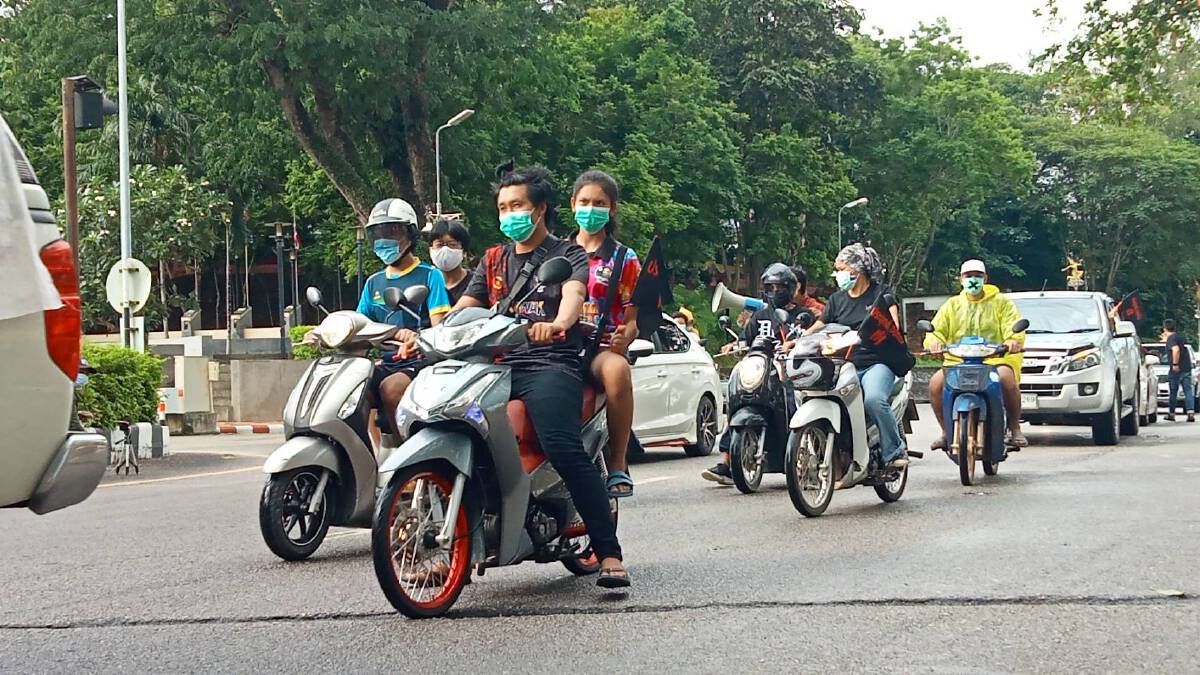 พัทลุง-ตรัง ผนึกคาร์ม็อบไล่รัฐบาลประยุทธ์