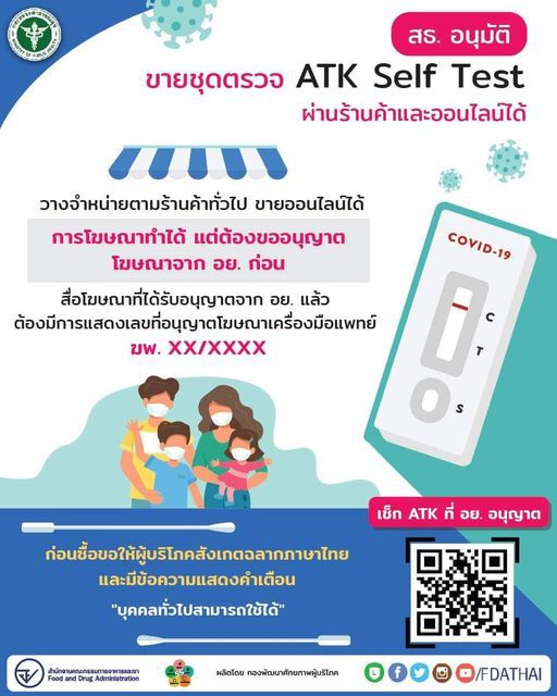 สธ.อนุมัติ ซื้อขาย ATK ผ่านออนไลน์ได้แล้ว