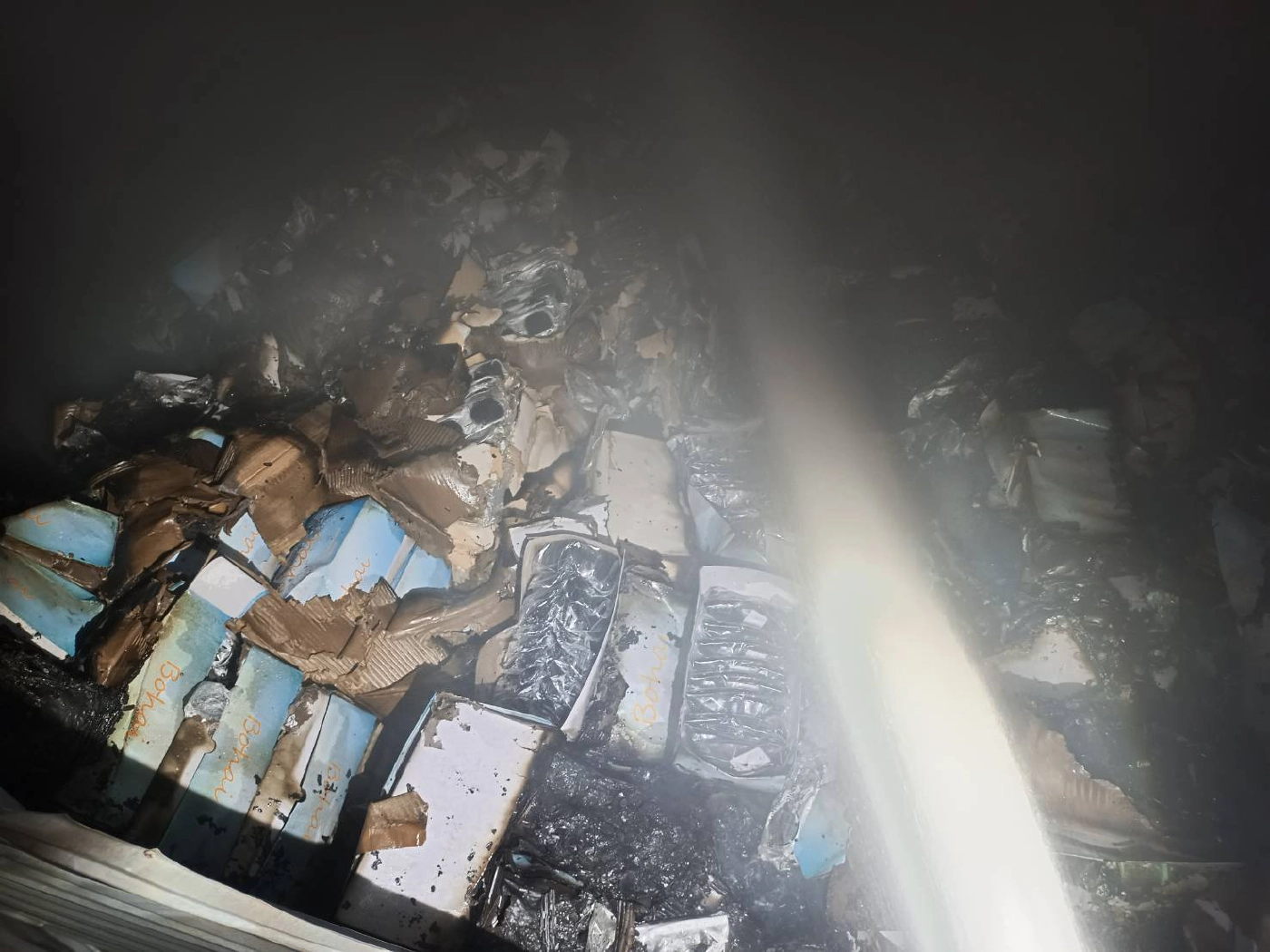 ระทึก  ไฟไหม้โกดังย่านราษฎร์บูรณะ โชคดีไร้เจ็บตาย